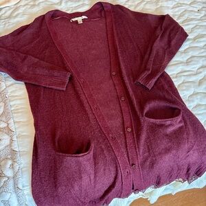 Maroon Cadigan